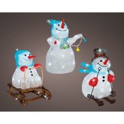 Bn Ski Led/Pile Blanc Froid...