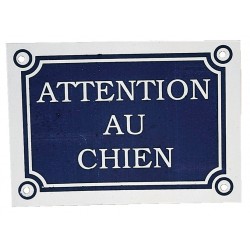 Plaque Attention au chien...