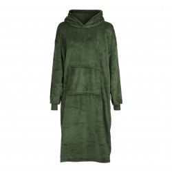 Poncho Polaire Poche Vert...