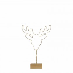 Tête de cerf pile 6x25-H32 or