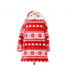 Pull Plaid Flocon Rouge En...