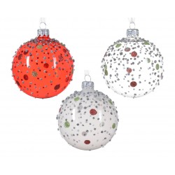 Boule Pois Blanc/Rouge En...