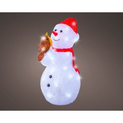 Bonhomme Neige Led Blanc...