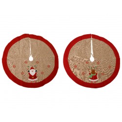 Jupe De Sapin Noel Rouge En...