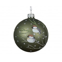 Boule Oiseau Vert Romarin...