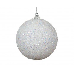 Boule Sequins Blanc/Argent...