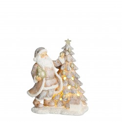 Père Noël Devant Sapin Led...