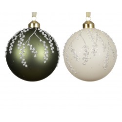 Boule Branche Vert/Blanc En...