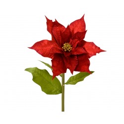 Tige De Poinsettia Rouge En...