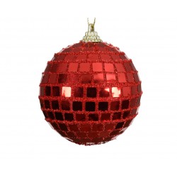 Boule À Facette Rouge En...