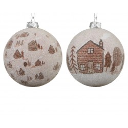 Boule Chalet Brun En Mousse...