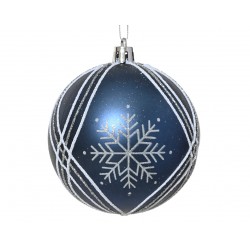 Boule Flocon Bleu Nuit En...