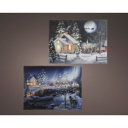 Tableau Scene Hiver...