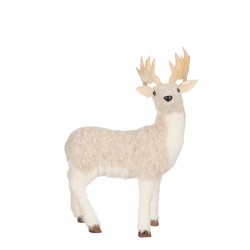 Cerf Duveteux Debout Beige...