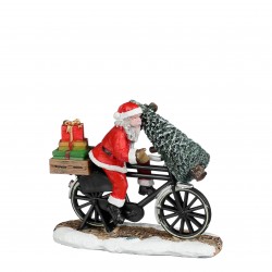 Père Noël À Vélo En...