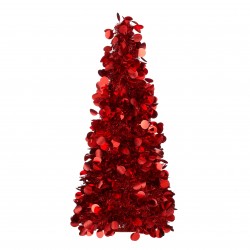 Sapin Décoré Led Rouge...