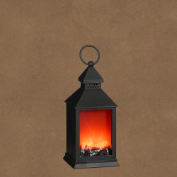 Lanterne Chéminée Led Noir...