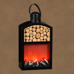 Lanterne Led Cheminée Blanc...